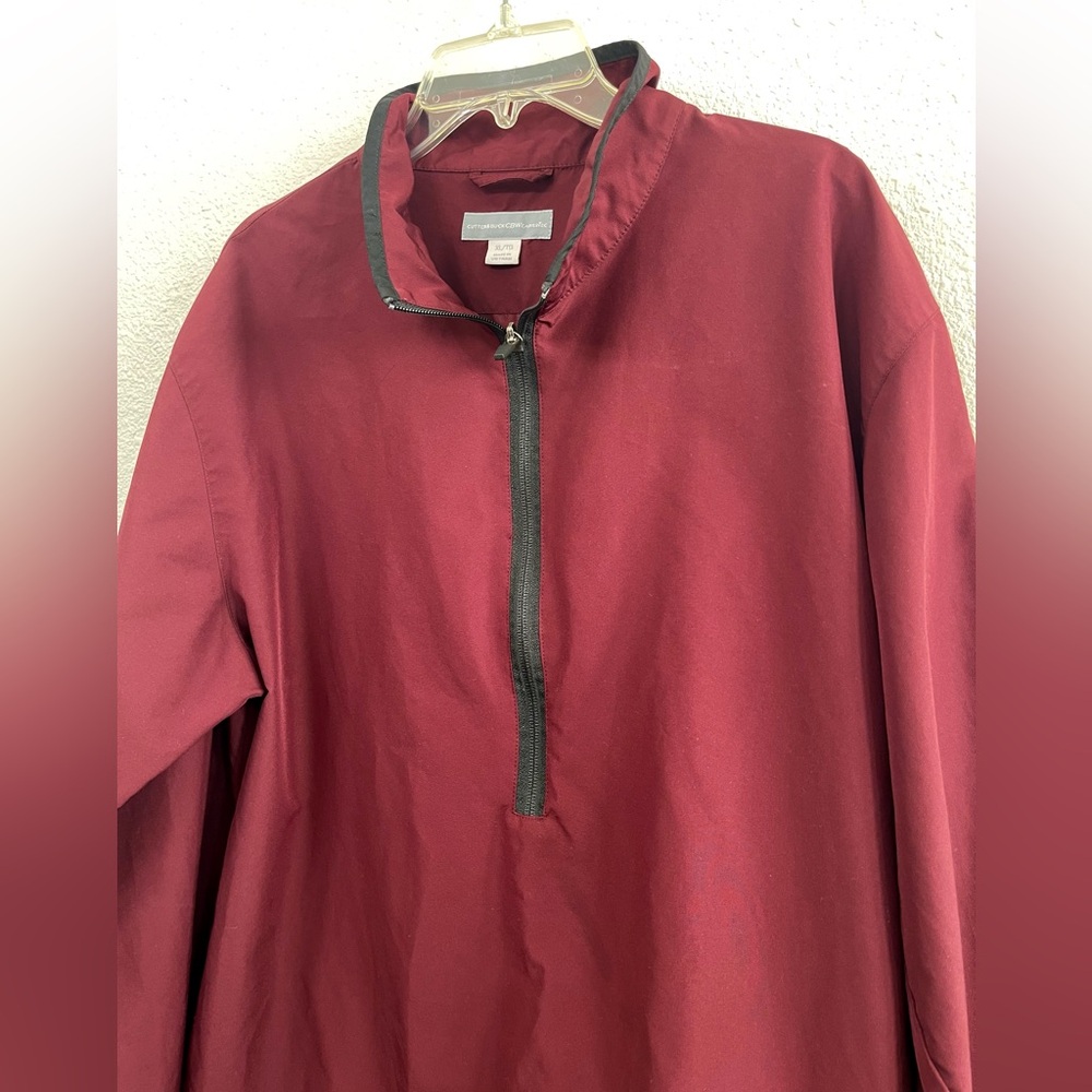 Burgundy Cutter & Buck weather tech Half-Zip Pullover Size XL